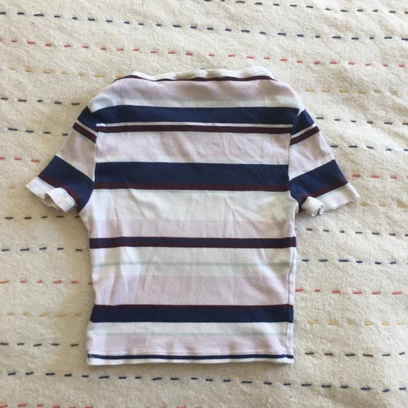 🧿Striped Crop Top - Picture 2 of 3